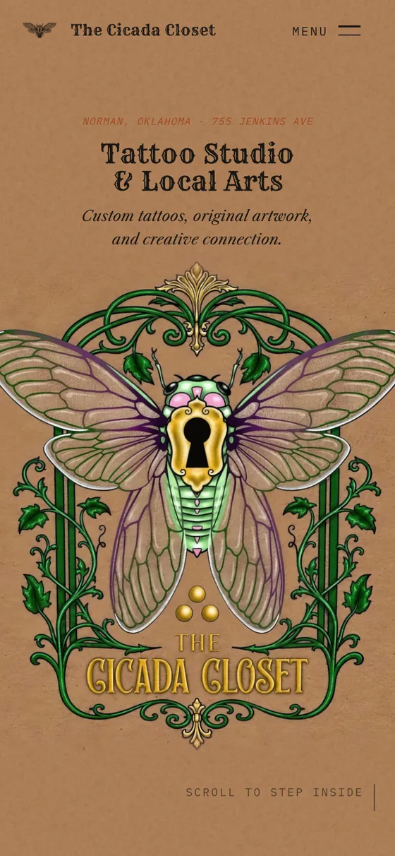 The Cicada Closet website